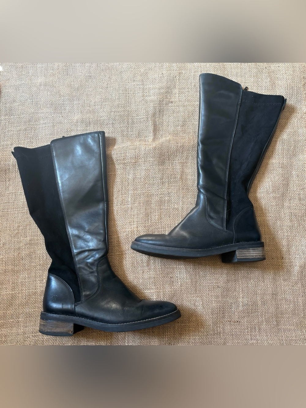 JJ Footwear Annfield Tall Black Boots Size 38 7/7.5 Classy Preppy Goth Punk Emo